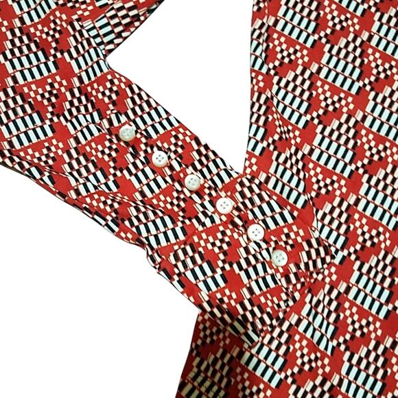 Divided orange patterned shirt - Picture 5 of 8